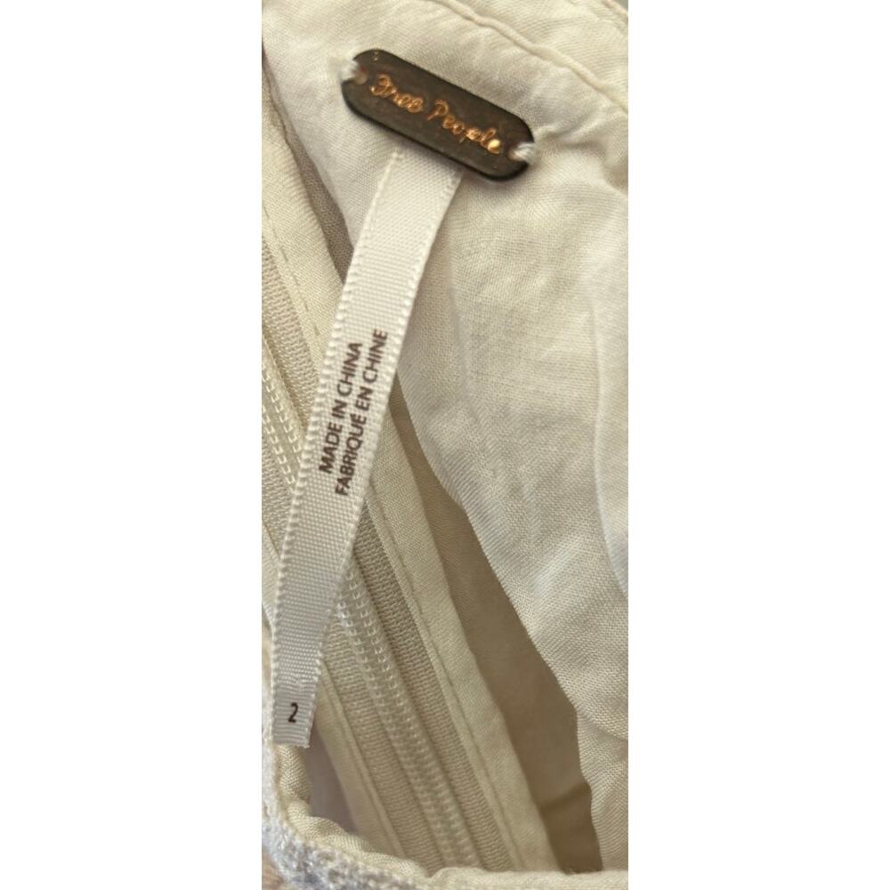 Free People Just Like Honey Ivory Lace Handkerchief Dress Size 2 - Picture 6 of 13